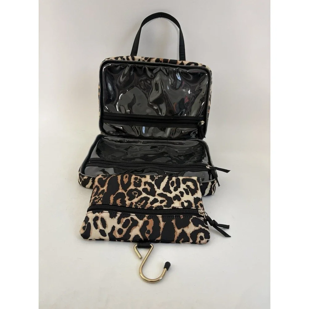 VICTORIA'S SECRET Bag Leopard Hanging Train Travel Case Cheetah Jetsetter Y2K